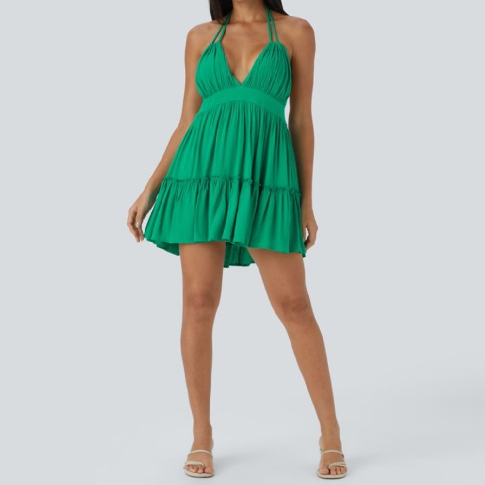 NWT Teal Halter Summer Dress